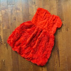 H&M NWT Red Rose minidress Sz 8 +6